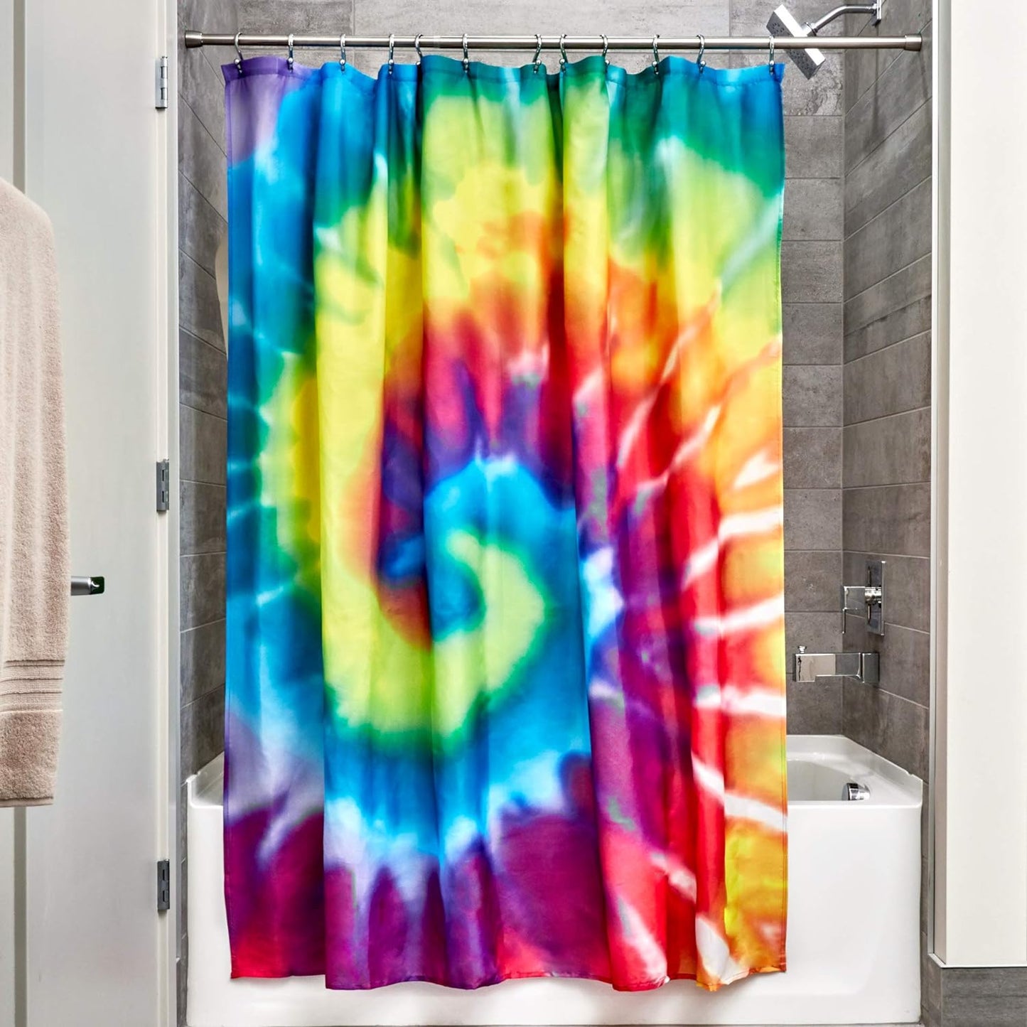 iDesign Shower Curtain, Tie Dye