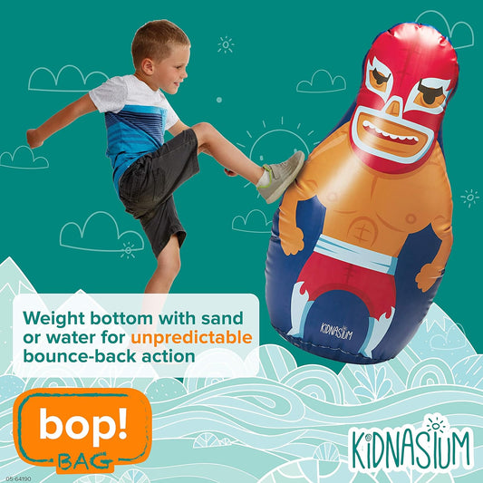 Kidnasium Bop Bag Inflatable Punching Bag for Kids