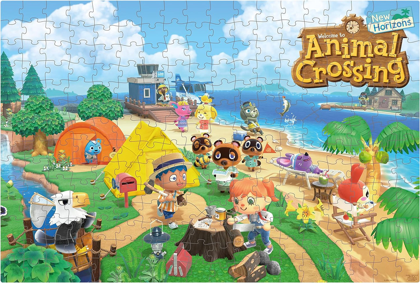 Animal Crossing New Horizons Summer Jigsaw Puzzle, 250 Pieces, Officially Licensed Nintendo Merchandise