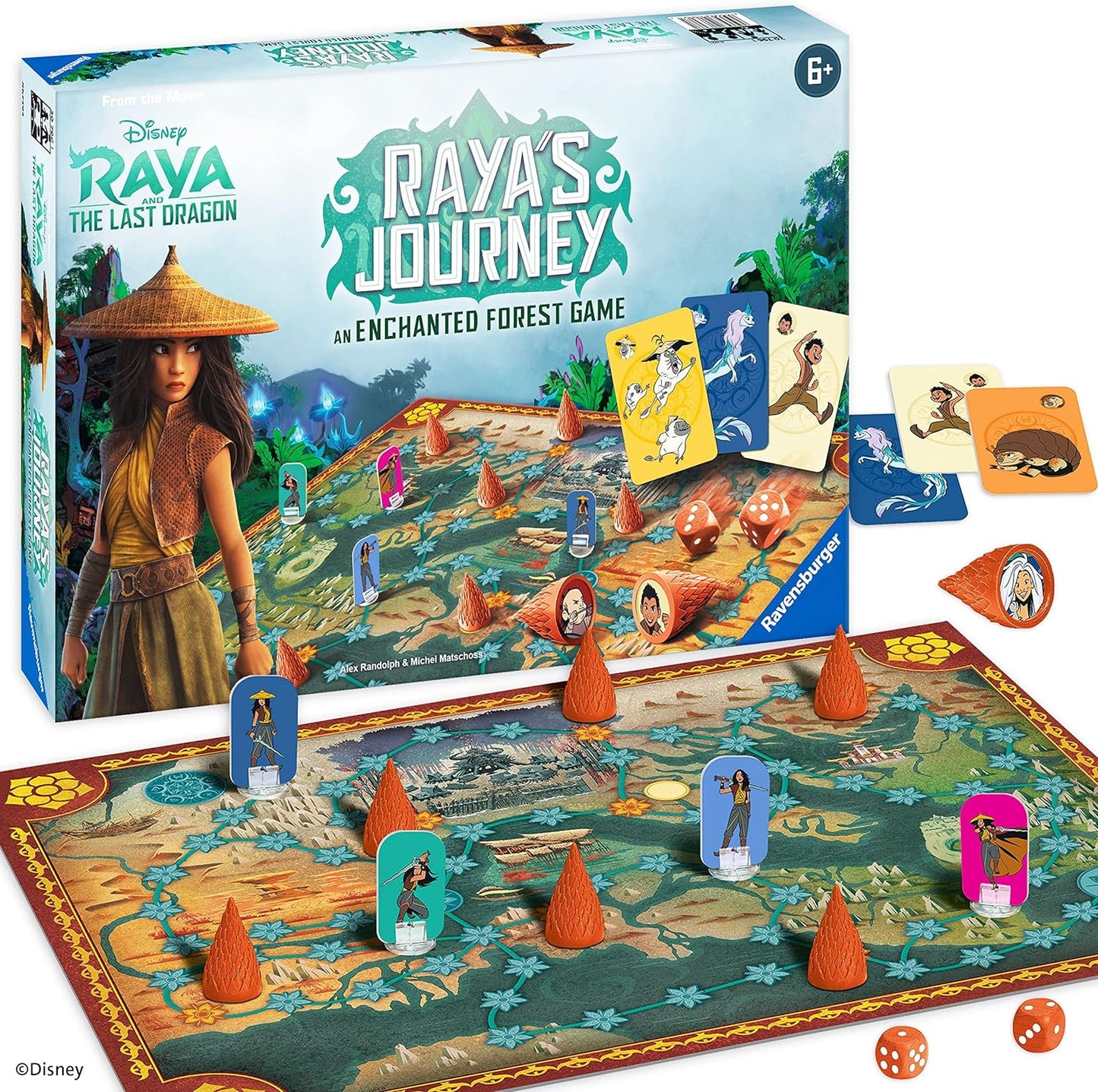 Ravensburger Raya's Journey: an Enchanted Forest Board Game for Kids Age 6 Years and up